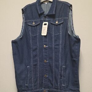 Men's Classic Blue Denim Vest